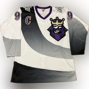 Los Angeles Kings Burger King Wayne Gretzky Mitchell & Ness NHL Hockey Jersey L